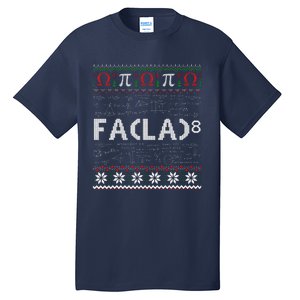 Fa (La)8 Funny Christmas Santa Fa La Math Teacher Student Tall T-Shirt