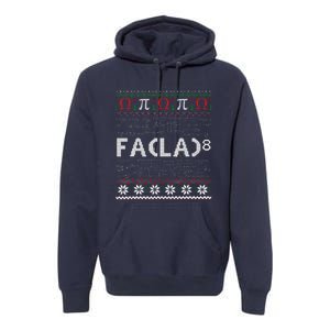 Fa (La)8 Funny Christmas Santa Fa La Math Teacher Student Premium Hoodie