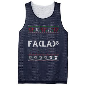 Fa (La)8 Funny Christmas Santa Fa La Math Teacher Student Mesh Reversible Basketball Jersey Tank