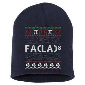 Fa (La)8 Funny Christmas Santa Fa La Math Teacher Student Short Acrylic Beanie