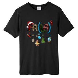 Fa (La)8 Funny Christmas Santa Fa La Math Teacher Student Tall Fusion ChromaSoft Performance T-Shirt