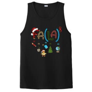 Fa (La)8 Funny Christmas Santa Fa La Math Teacher Student PosiCharge Competitor Tank