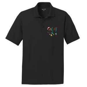 Fa (La)8 Funny Christmas Santa Fa La Math Teacher Student PosiCharge RacerMesh Polo