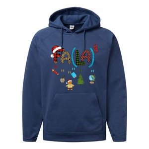 Fa (La)8 Funny Christmas Santa Fa La Math Teacher Student Performance Fleece Hoodie