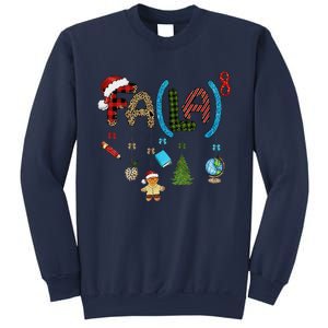 Fa (La)8 Funny Christmas Santa Fa La Math Teacher Student Sweatshirt