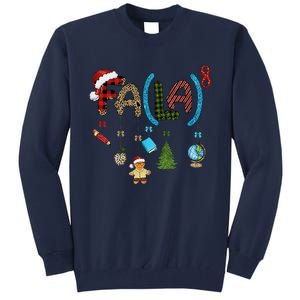 Fa (La)8 Funny Christmas Santa Fa La Math Teacher Student Tall Sweatshirt