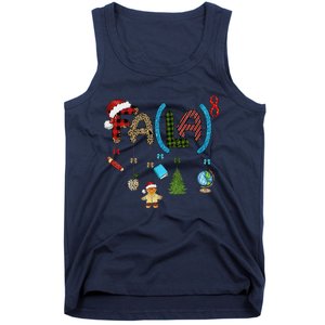 Fa (La)8 Funny Christmas Santa Fa La Math Teacher Student Tank Top