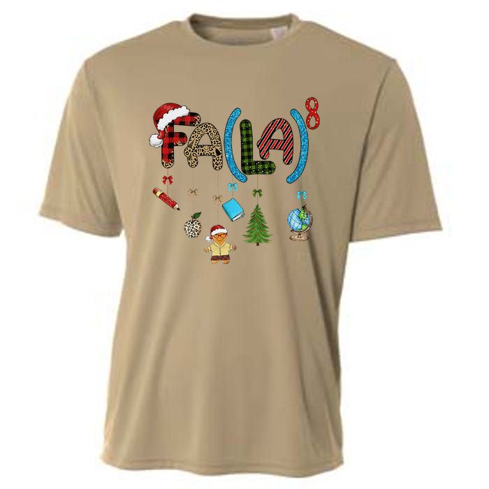 Fa (La)8 Funny Christmas Santa Fa La Math Teacher Student Cooling Performance Crew T-Shirt