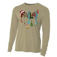 Fa (La)8 Funny Christmas Santa Fa La Math Teacher Student Cooling Performance Long Sleeve Crew