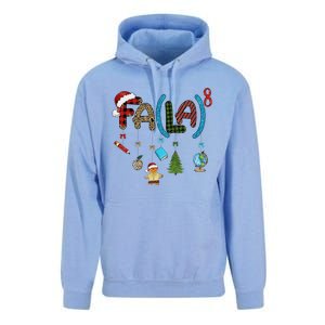 Fa (La)8 Funny Christmas Santa Fa La Math Teacher Student Unisex Surf Hoodie