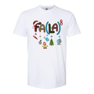 Fa (La)8 Funny Christmas Santa Fa La Math Teacher Student Softstyle CVC T-Shirt