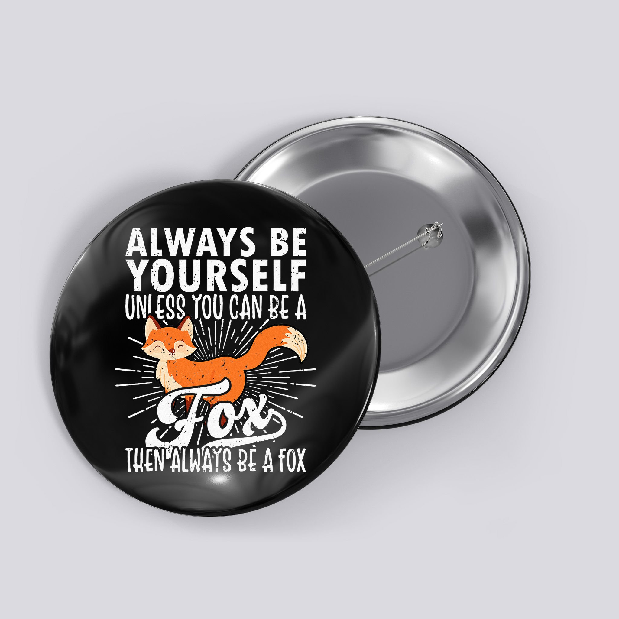 Fox Lover Funny Fox Tee Fox Gifts Fox Button