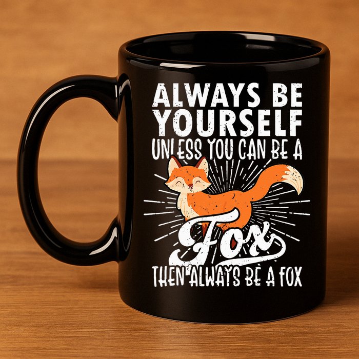 Fox Lover Funny Fox Tee Fox Gifts Fox 11oz C Handle Ceramic Mug