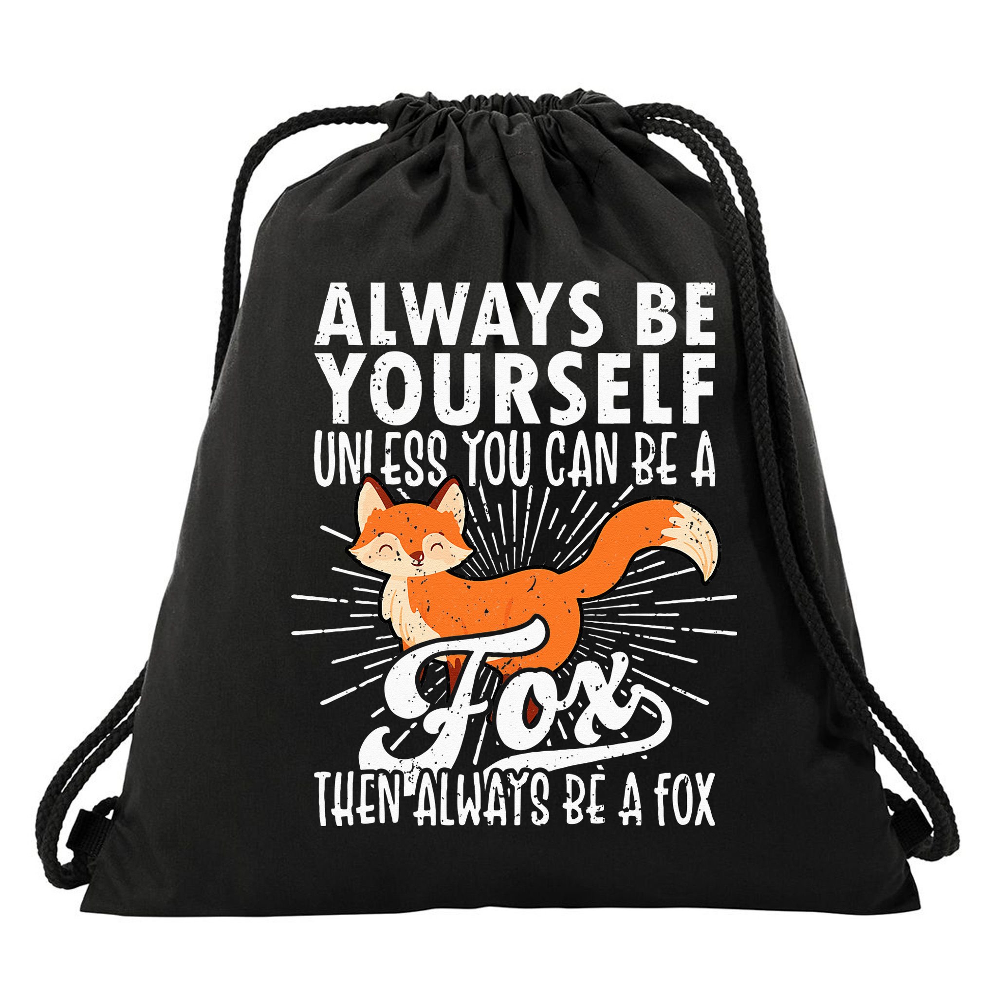 Fox Lover Funny Fox Tee Fox Gifts Fox Drawstring Bag