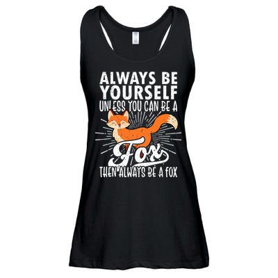 Fox Lover Funny Fox Tee Fox Gifts Fox Ladies Essential Flowy Tank