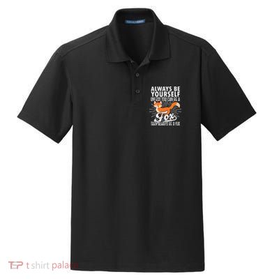 Fox Lover Funny Fox Tee Fox Gifts Fox Dry Zone Grid Polo