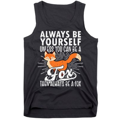 Fox Lover Funny Fox Tee Fox Gifts Fox Tank Top