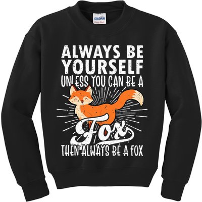 Fox Lover Funny Fox Tee Fox Gifts Fox Kids Sweatshirt