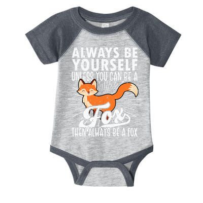 Fox Lover Funny Fox Tee Fox Gifts Fox Infant Baby Jersey Bodysuit