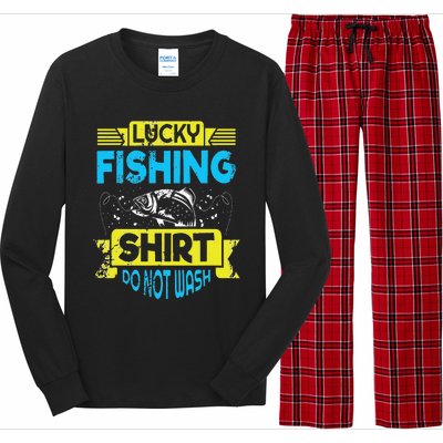 Funny Lucky Fishing Do Not Wash It Funny Fhishing Long Sleeve Pajama Set