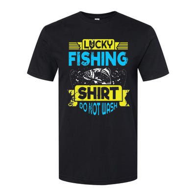 Funny Lucky Fishing Do Not Wash It Funny Fhishing Softstyle CVC T-Shirt