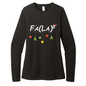 Fa (La)8 Funny Christmas Santa Fa La Math Teacher Student Womens CVC Long Sleeve Shirt