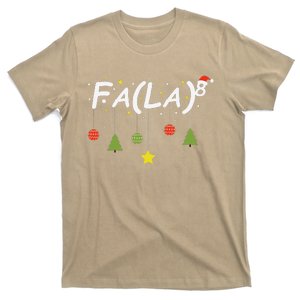 Fa (La)8 Funny Christmas Santa Fa La Math Teacher Student T-Shirt