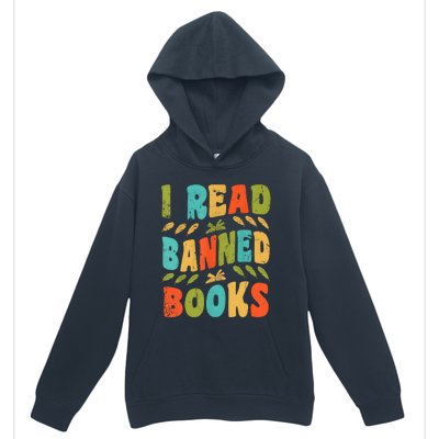 Funny Librarian Freedom Reader Grunge I Read Banned Books Urban Pullover Hoodie