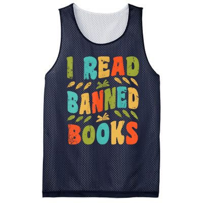 Funny Librarian Freedom Reader Grunge I Read Banned Books Mesh Reversible Basketball Jersey Tank