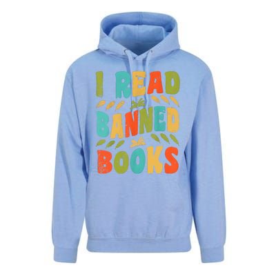 Funny Librarian Freedom Reader Grunge I Read Banned Books Unisex Surf Hoodie