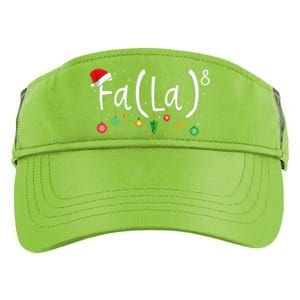 FA (LA)8 Funny Xmas Santa Fa La Math Teacher  Adult Drive Performance Visor