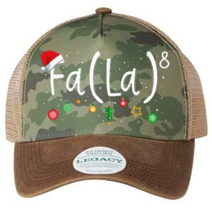 FA (LA)8 Funny Xmas Santa Fa La Math Teacher  Legacy Tie Dye Trucker Hat