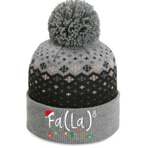 FA (LA)8 Funny Xmas Santa Fa La Math Teacher  The Baniff Cuffed Pom Beanie