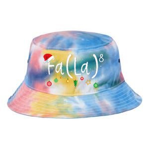 FA (LA)8 Funny Xmas Santa Fa La Math Teacher  Tie Dye Newport Bucket Hat