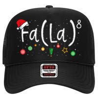 FA (LA)8 Funny Xmas Santa Fa La Math Teacher  High Crown Mesh Back Trucker Hat