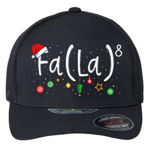 FA (LA)8 Funny Xmas Santa Fa La Math Teacher  Flexfit Unipanel Trucker Cap