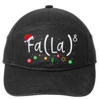 FA (LA)8 Funny Xmas Santa Fa La Math Teacher  7-Panel Snapback Hat