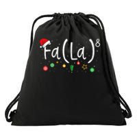 FA (LA)8 Funny Xmas Santa Fa La Math Teacher  Drawstring Bag