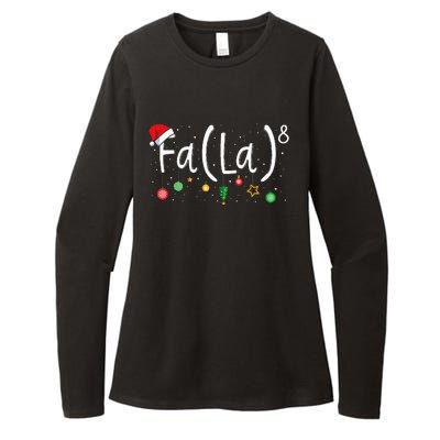 FA (LA)8 Funny Xmas Santa Fa La Math Teacher  Womens CVC Long Sleeve Shirt