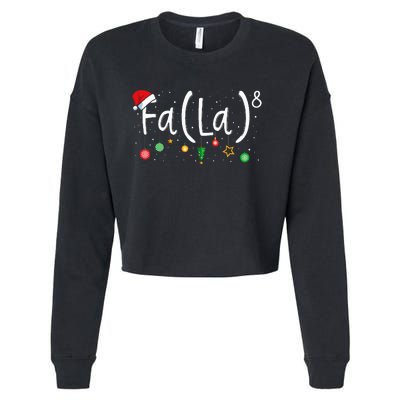 FA (LA)8 Funny Xmas Santa Fa La Math Teacher  Cropped Pullover Crew