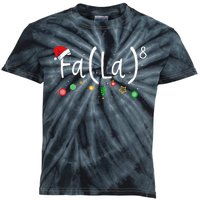 FA (LA)8 Funny Xmas Santa Fa La Math Teacher  Kids Tie-Dye T-Shirt