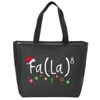 FA (LA)8 Funny Xmas Santa Fa La Math Teacher  Zip Tote Bag