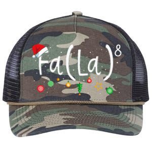 FA (LA)8 Funny Xmas Santa Fa La Math Teacher  Retro Rope Trucker Hat Cap