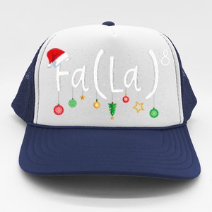 FA (LA)8 Funny Xmas Santa Fa La Math Teacher  Trucker Hat