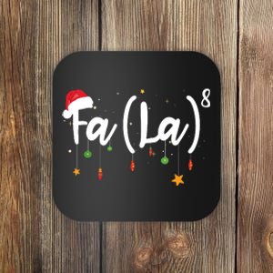 Fa La8 Funny Christmas Santa Fa La Math Coaster