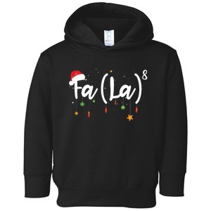 Fa La8 Funny Christmas Santa Fa La Math Toddler Hoodie