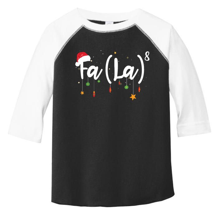 Fa La8 Funny Christmas Santa Fa La Math Toddler Fine Jersey T-Shirt