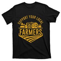 Farm Local Food Patriotic Farming Gift Idea Farmer T-Shirt