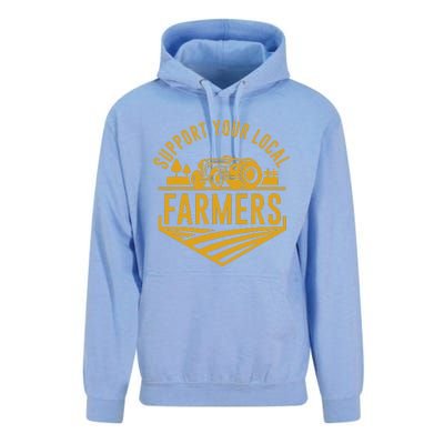 Farm Local Food Patriotic Farming Gift Idea Farmer Unisex Surf Hoodie