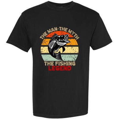 Fishing Legend Funny Freshwater Fish Lover Retirement Gift Garment-Dyed Heavyweight T-Shirt